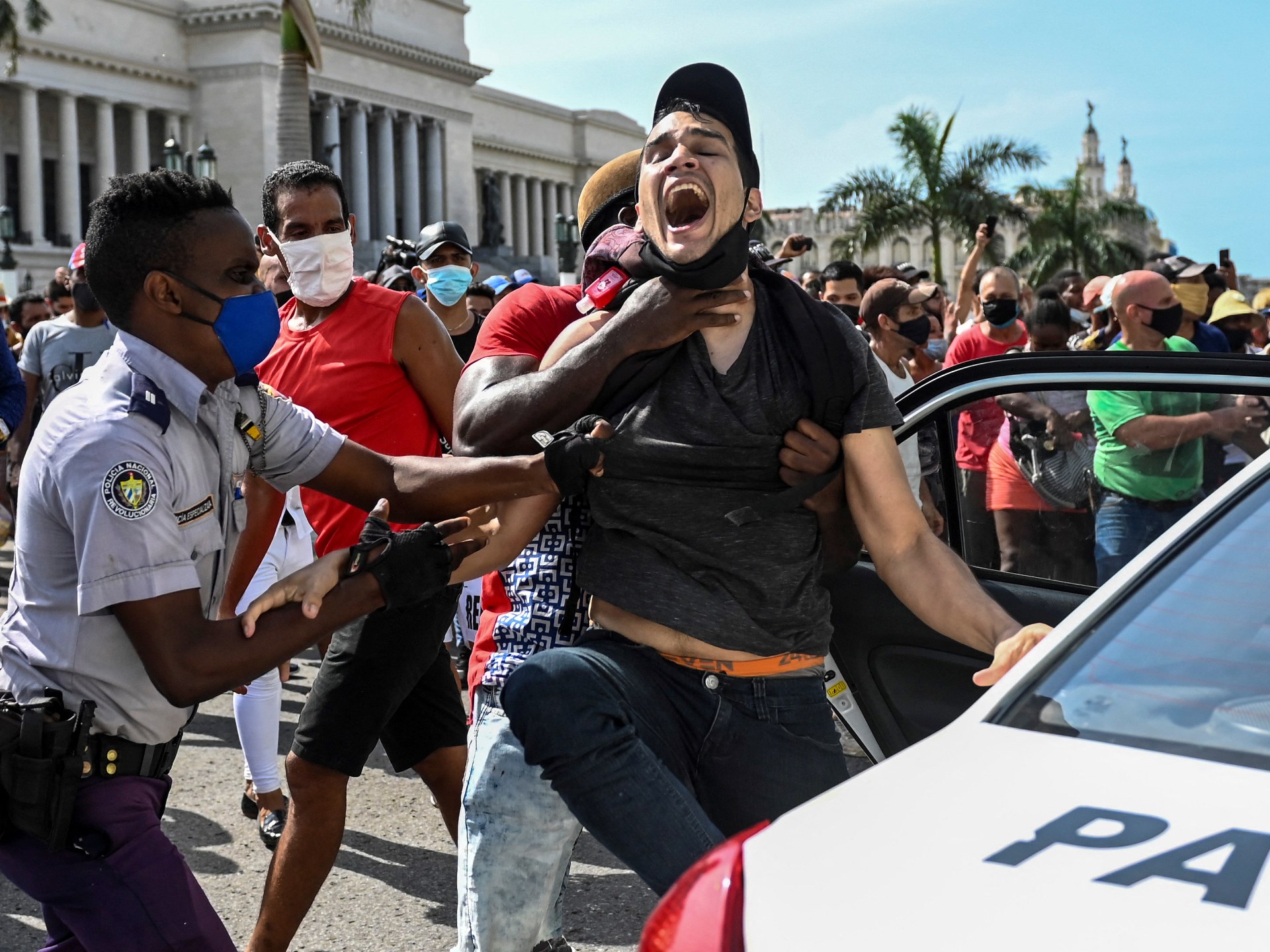 Cubans stage rare protests amid blackouts, persisting economic crisis | Protests News