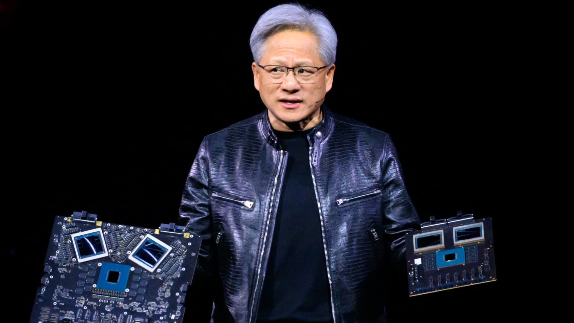 Nvidia shares close up after company unveils latest AI chips