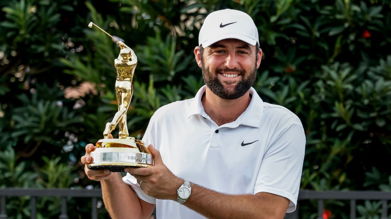 Scheffler repeats at Players after Clark lip-out on 18