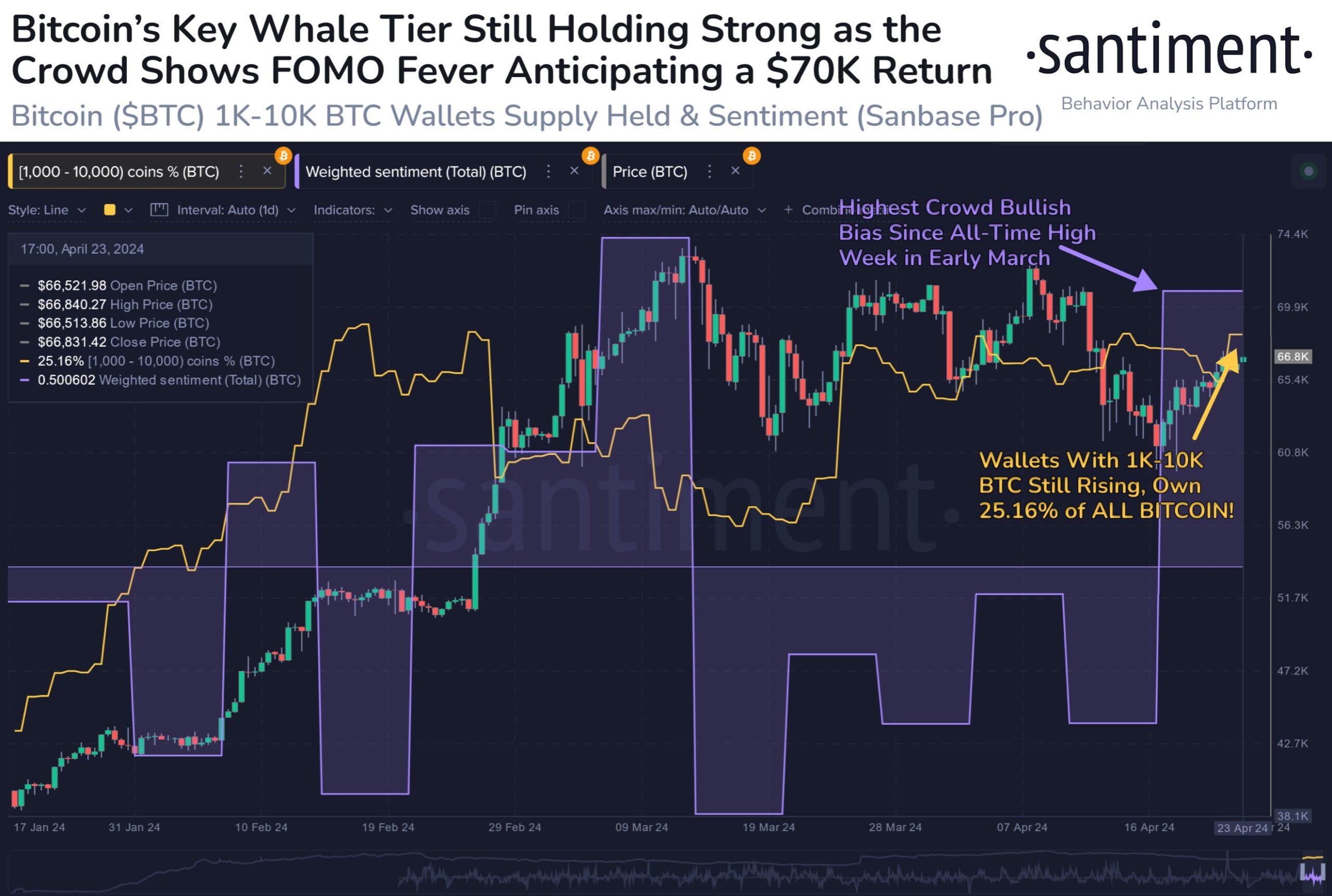 Bitcoin Whale & Sentiment