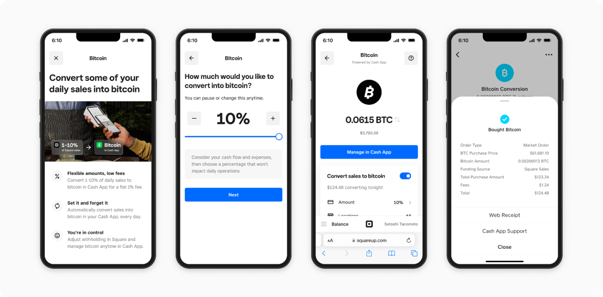 Block Enables Millions of Square Sellers to Convert Sales to Bitcoin With Cash App