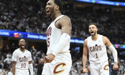 Donovan Mitchell scores 30, Cavaliers open playoffs with tough-minded 97-83 win in Game 1 over Magic