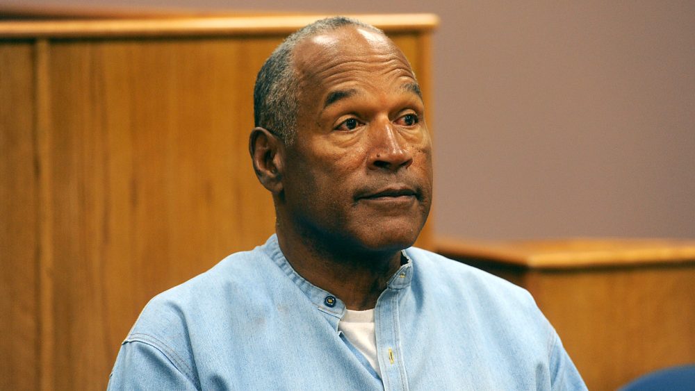 LOVELOCK, NV - JULY 20: O.J. Simpson attends his parole hearing at Lovelock Correctional Center July 20, 2017 in Lovelock, Nevada. Simpson is serving a nine to 33 year prison term for a 2007 armed robbery and kidnapping conviction. (Photo by Jason Bean-Pool/Getty Images)