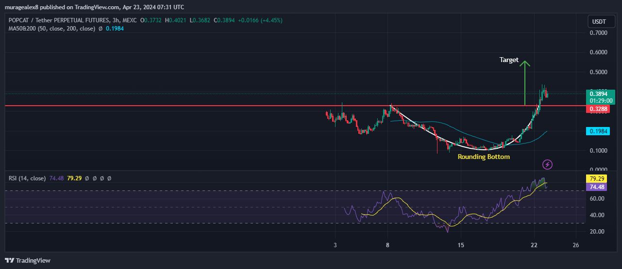 Popcat Price Chart Analysis Source: Tradingview.com