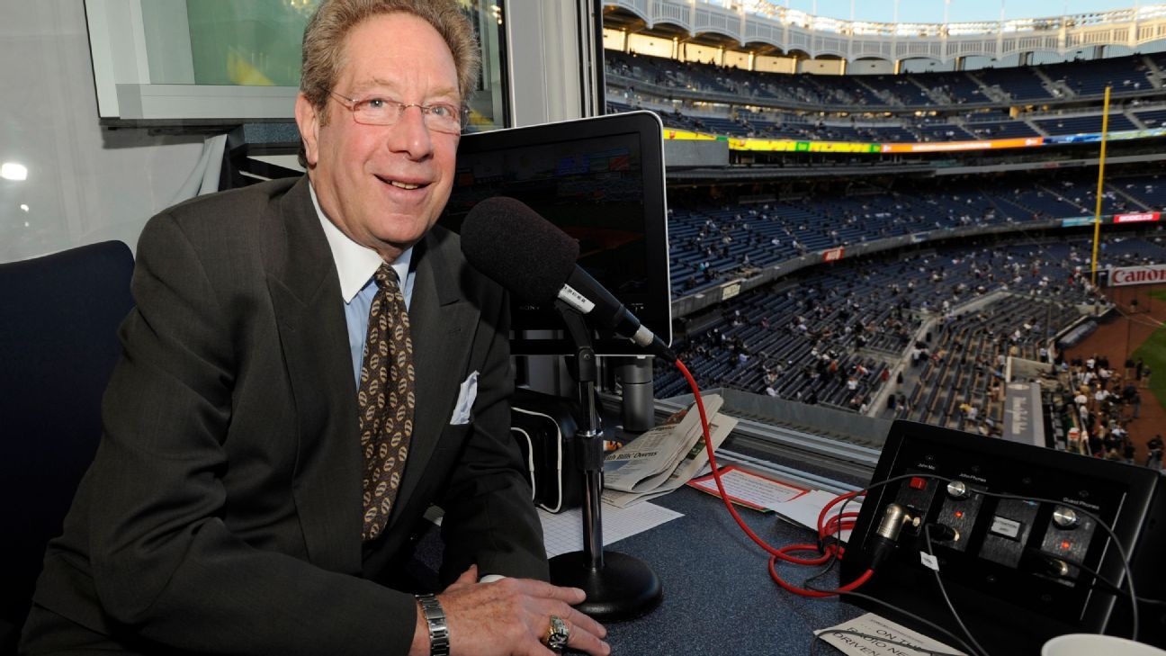 John Sterling honored by Yankees for 36 seasons as radio voice