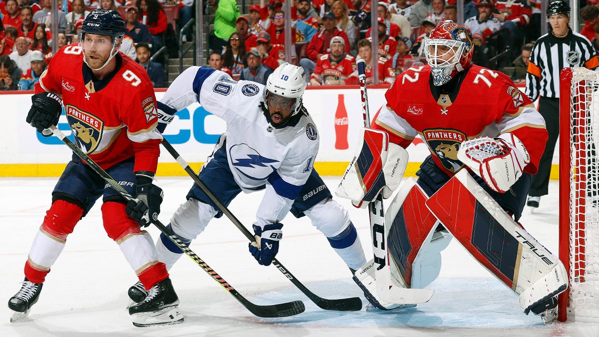 Panthers score twice in third period and beat Lightning 3-2 in Game 1 – NBC 6 South Florida