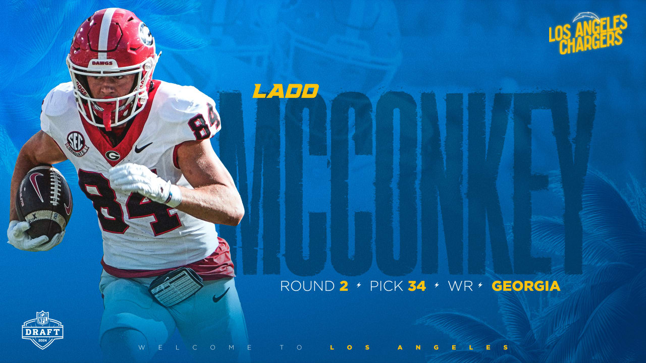 Wide Receiver Ladd McConkey No. 34