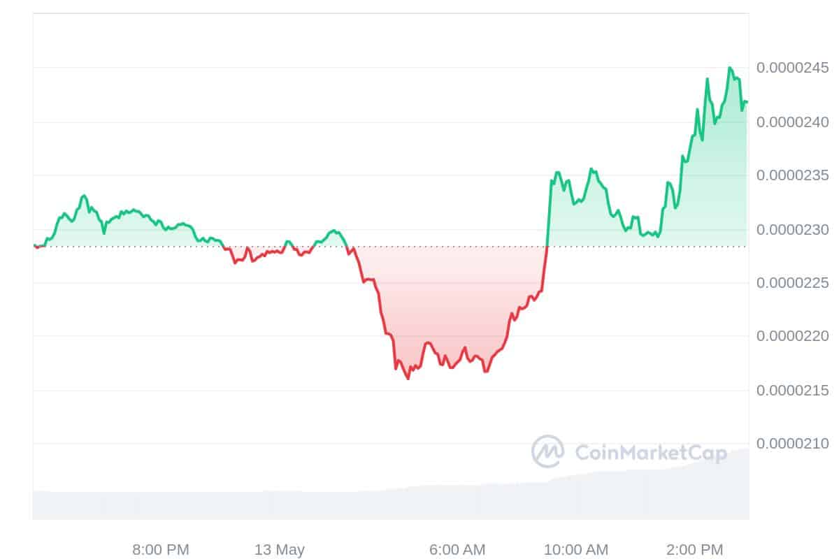 BONK Price Chart