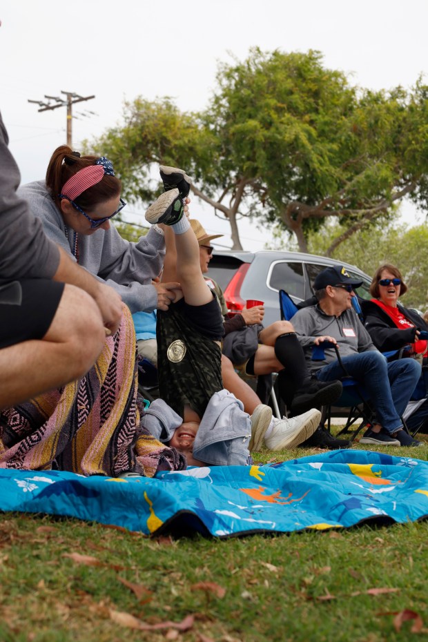 A family has fun during the 62nd annual Torrance Armed...