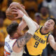 NBA playoffs: Pacers blow out Knicks in Game 7 as Jalen Brunson leaves game with fractured hand