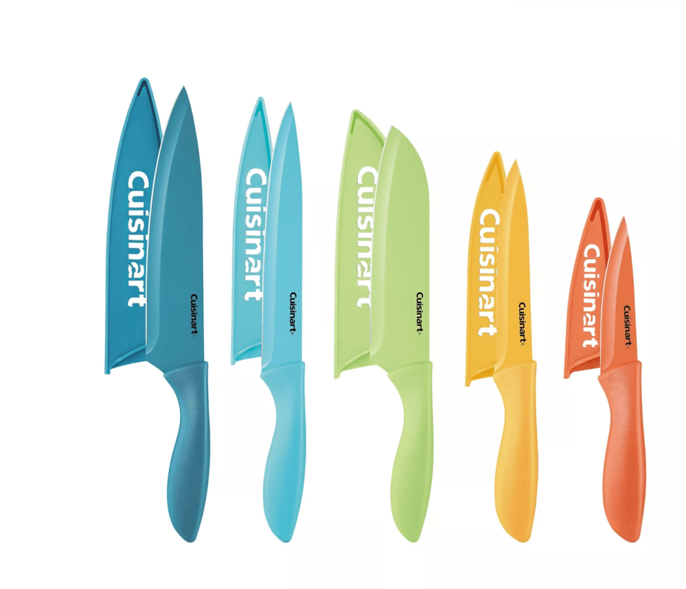 Cuisinart 10-Pc. Seaside Ceramic-Coated Knife Set