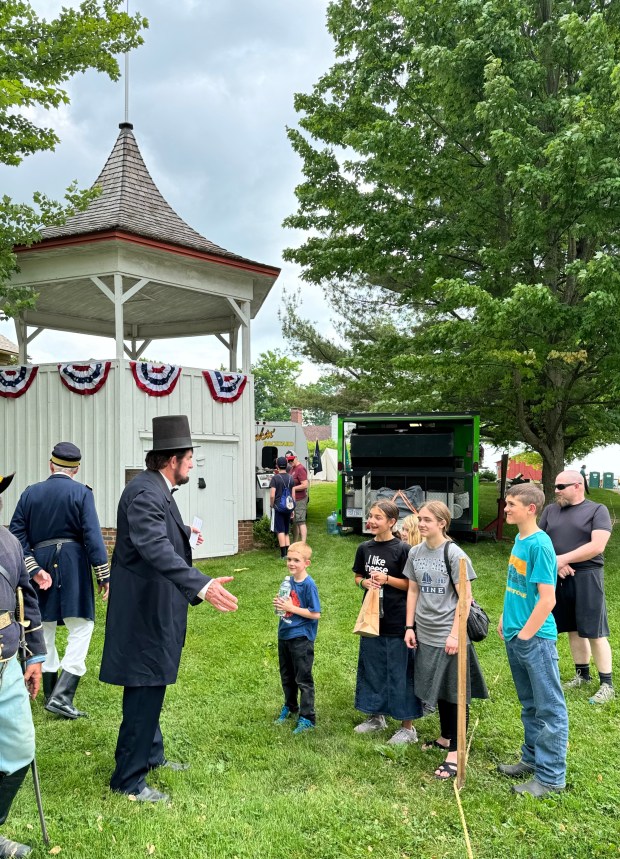 John King was portraying Abraham Lincoln, the 16th president of...