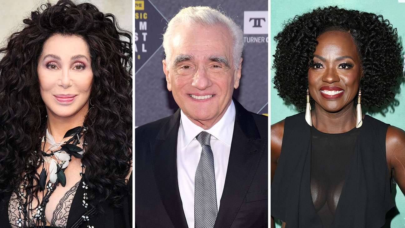 From left: Cher, Martin Scorsese and Viola Davis are all one award away from EGOT status.