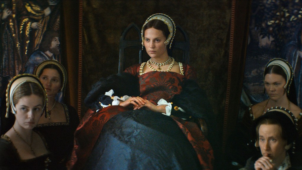 Alicia Vikander and Jude Law in Tudor England