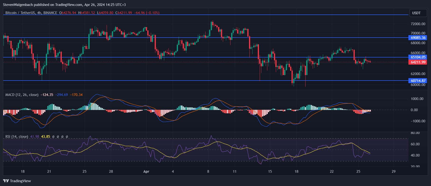 BINANCE:BTCUSDT Chart Image by StevenWalgenbach