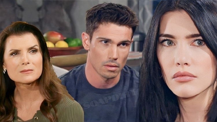 Bold and the Beautiful Spoilers: John Finnegan -Finn (Tanner Novlan) - Steffy Forrester (Jacqueline MacInnes Wood) - Sheila Carter (Kimberlin Brown)