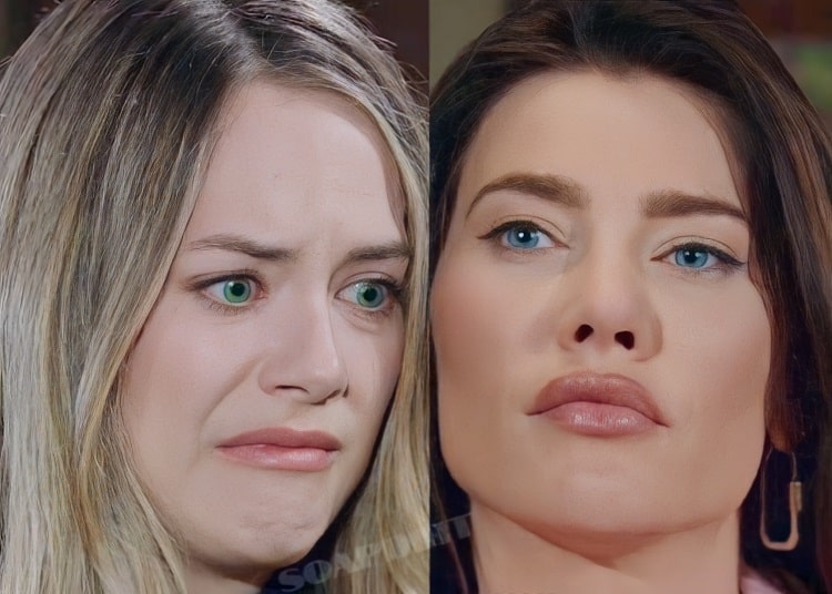 Bold and the Beautiful Spoilers: Steffy Forrester (Jacqueline MacInnes Wood) - Hope Logan (Annika Noelle)