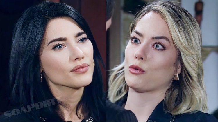 Bold and the Beautiful Spoilers: Steffy Forrester (Jacqueline MacInnes Wood) - Hope Logan (Annika Noelle)