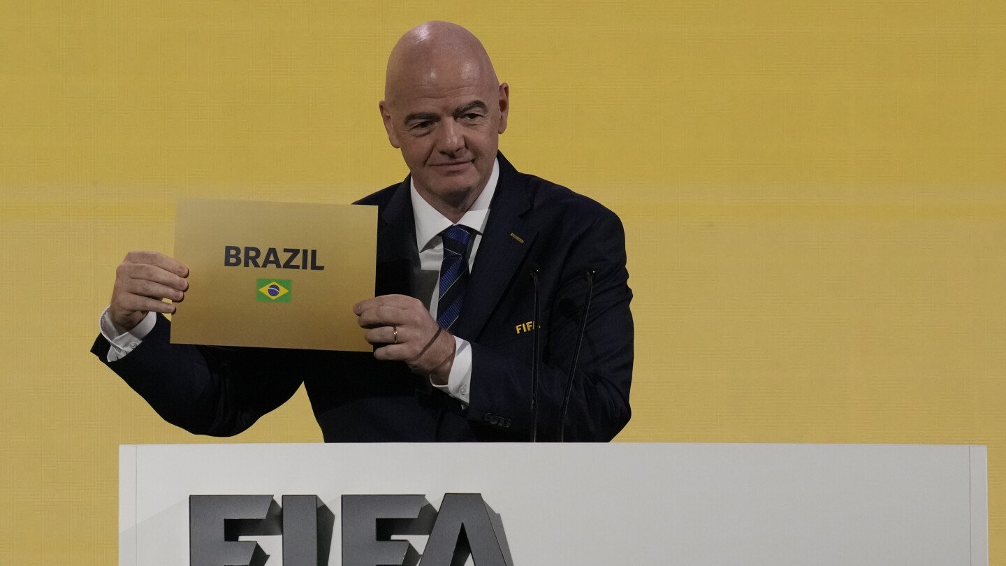 Brazil picked by FIFA to get soccer's 2027 Women's World Cup, a first for South America