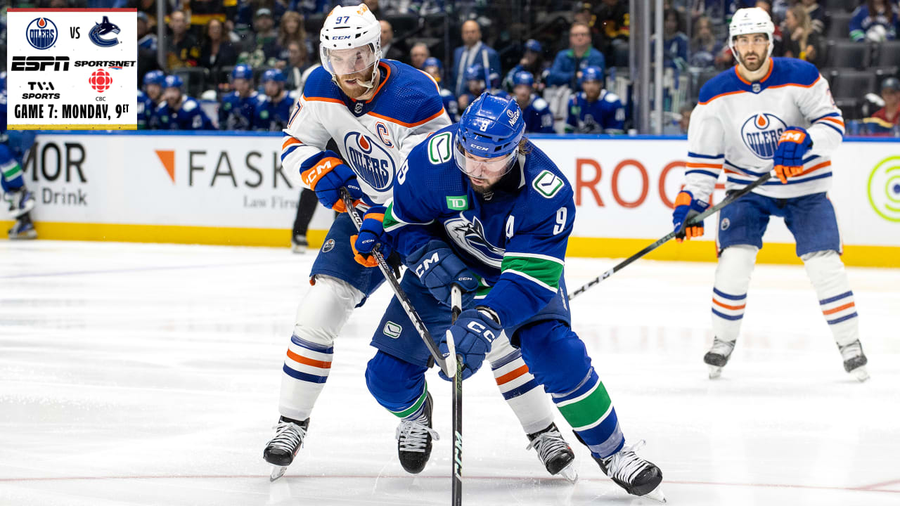 Canucks, Oilers to play Game 7 for trip to Western Conference Final