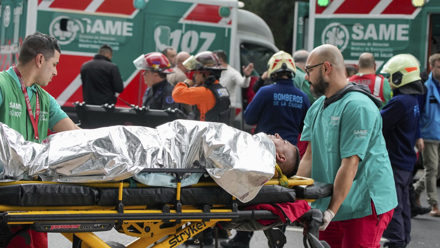 Dozens injured in Argentina after train strikes boxcar