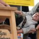 German men with the strongest fingers compete in Bavaria's 'Fingerhakeln' wrestling championship