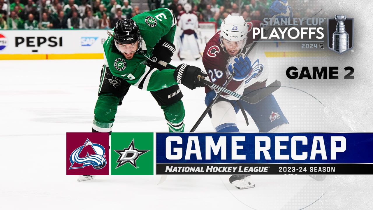 Hintz has 4 points, Stars hold off Avalanche in Game 2 to even series