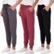 Real Essentials Women’s Lounge Jogger Yoga Pant Set of 3