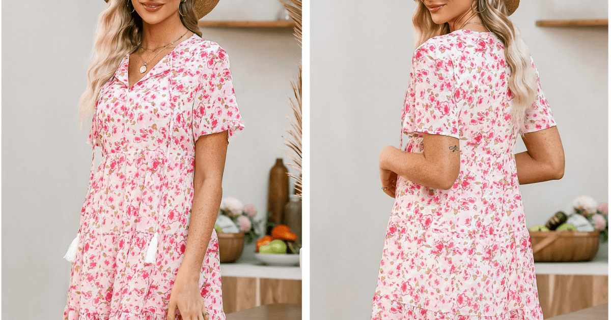 This Floral Mini Babydoll Dress Brings the Romance This Summer