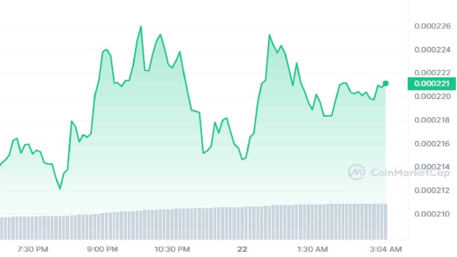 Floki 1 Day Price Graph