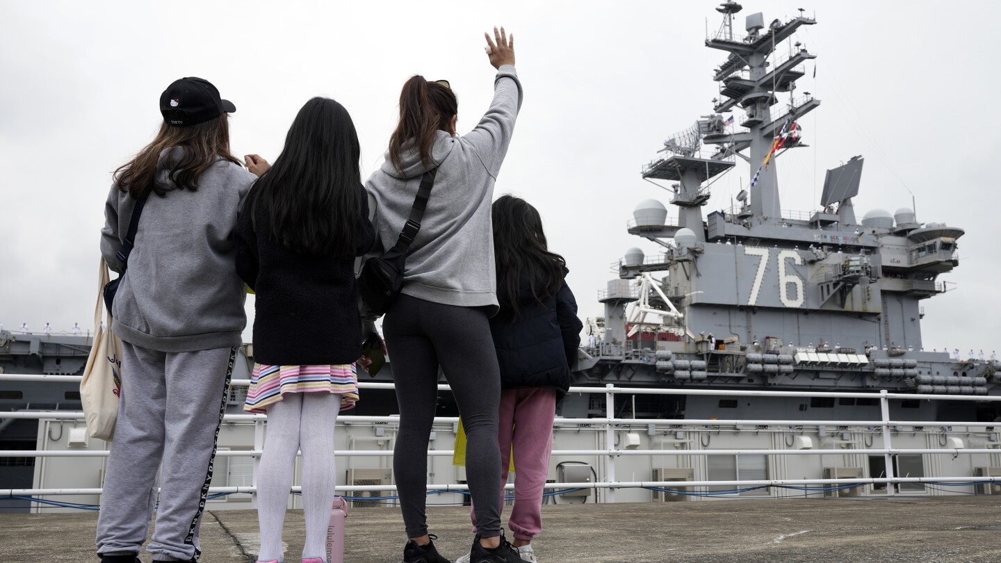 USS Ronald Reagan leaves its Japan home port after nearly 9 years