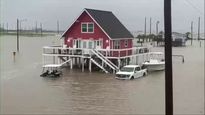 San Luis Pass, Texas flooding