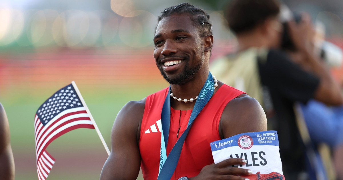 Noah Lyles wins the men’s 100-meter, securing a spot at the Paris Games