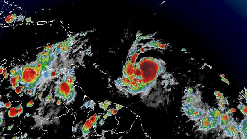 Hurricane Beryl is expected to intensify into a ‘dangerous’ major storm as it approaches the Caribbean