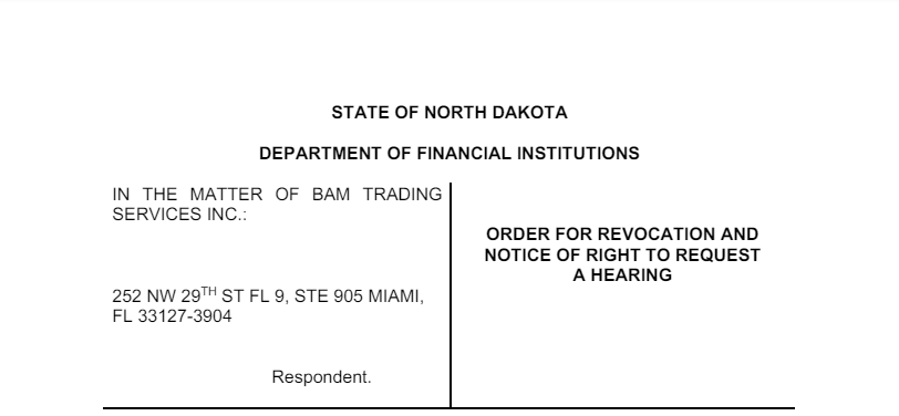 Binance.US Dealt Another Blow: North Dakota Revokes License