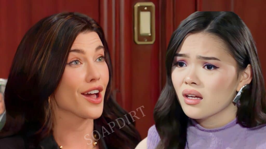 Bold and the Beautiful Spoilers: Steffy Forrester (Jacqueline MacInnes Wood) - Luna Nozawa (Lisa Yamada)