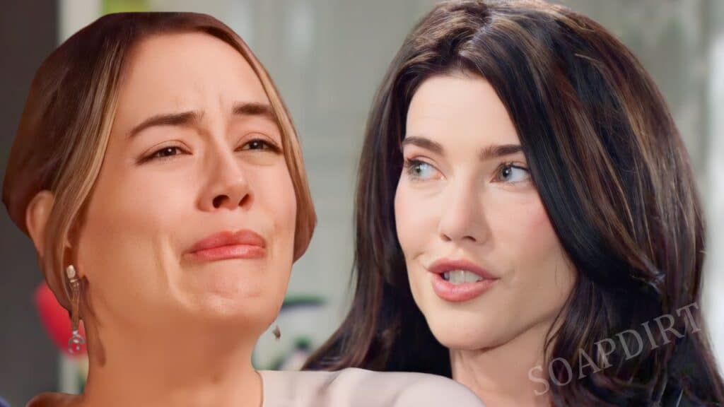 Bold and the Beautiful Spoilers: Steffy Forrester (Jacqueline MacInnes Wood) - Hope Logan (Annika Noelle)