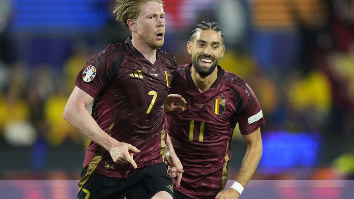 De Bruyne crowns Belgium's 2-0 win over Romania to get Euro 2024 campaign on track