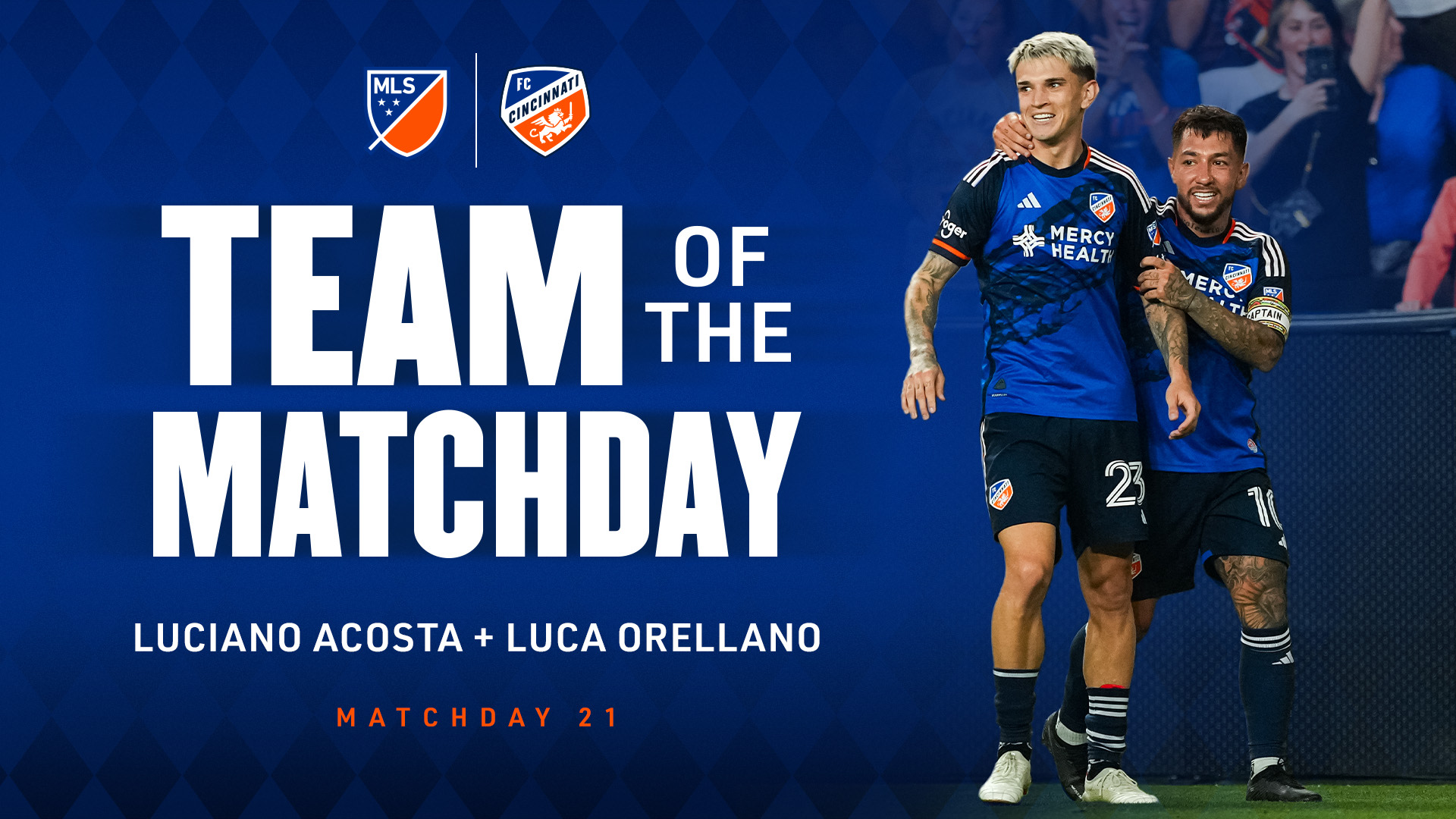 Luciano Acosta and Luca Orellano named to MLS Team of the Matchday for Matchday 21