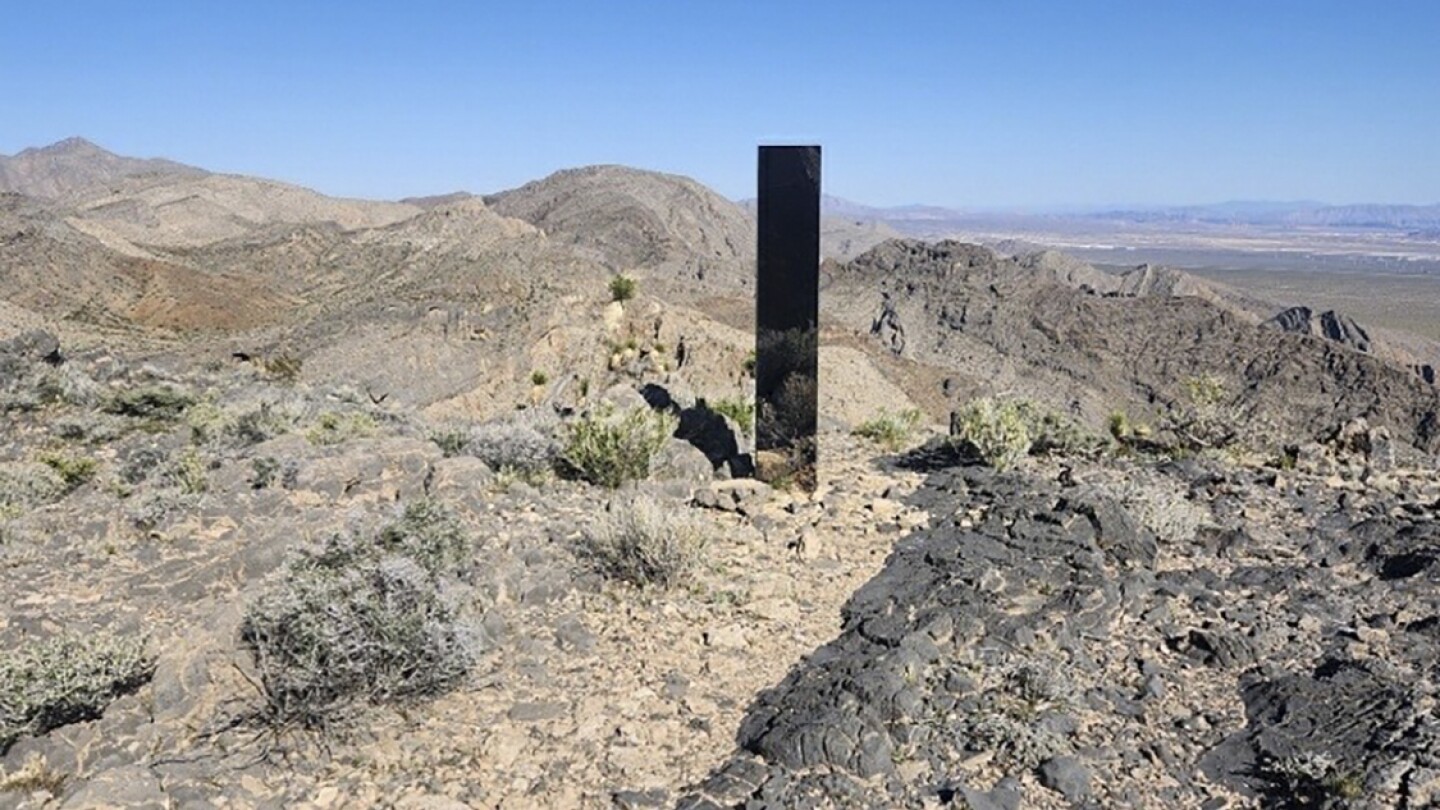 Monolith pops up in Nevada desert, the latest in a series of vanishing structures