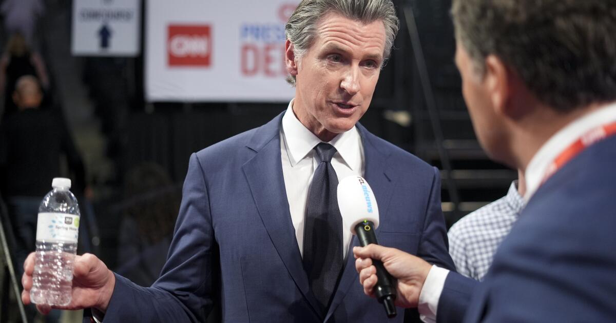 Newsom praises Biden, shoots down post-debate questions about replacing him