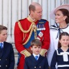 The Princess of Wales and her husband, Prince William, during Trooping the Colour at Buckingham Palace on Saturday in London, England.