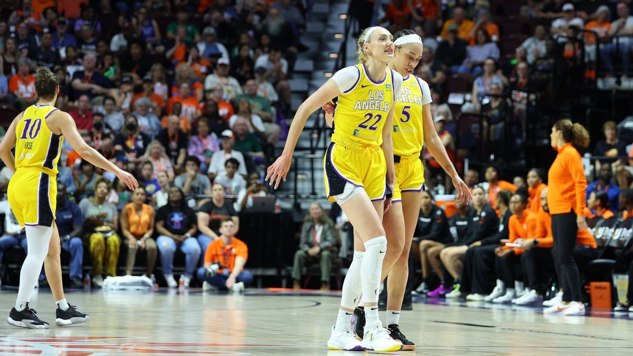 Sparks' Cameron Brink leaves game vs. Sun with knee injury