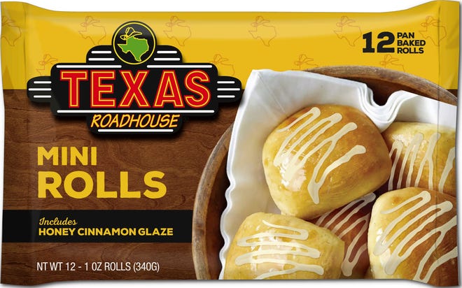 Handout photo of Texas Roadhouse mini-rolls packaging.