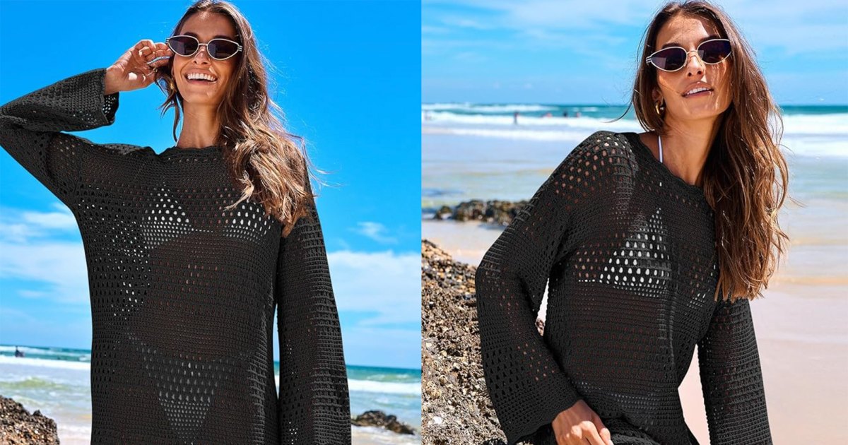 This 'Cute' Crochet Cover Up Gives Off Effortless Boho Vibes