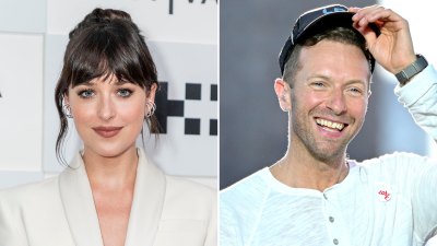 Dakota Johnson Blows Kiss to Chris Martin at Italian Concert