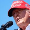 Former President Donald Trump speaks during a rally at Greenbrier Farms on Friday in Chesapeake, Va., the day after the first presidential debate of the 2024 election.