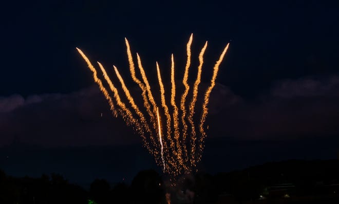 As part of the annual Independence Day Celebration, the Springettsbury Township Park sky is lit up with a fireworks display. The Sounds of Summer concert by Dave Bray USA kicked off the evening and was followed by the fireworks. Randy Flaum photos for The York Dispatch - yorkstoryman@gmail.com