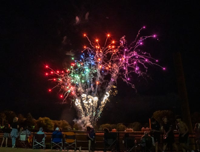 As part of the annual Independence Day Celebration, the Springettsbury Township Park sky is lit up with a fireworks display. The Sounds of Summer concert by Dave Bray USA kicked off the evening and was followed by the fireworks. Randy Flaum photos for The York Dispatch - yorkstoryman@gmail.com