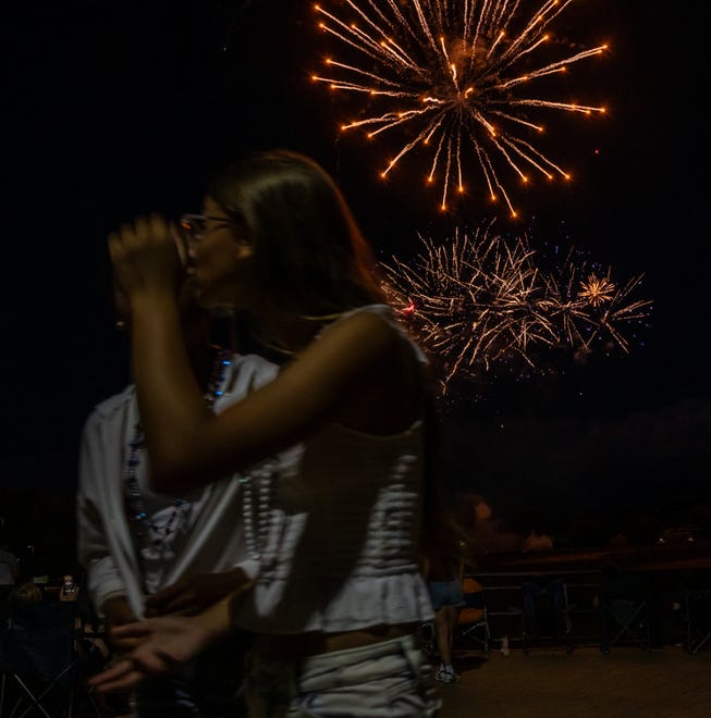 As part of the annual Independence Day Celebration, the Springettsbury Township Park sky is lit up with a fireworks display. The Sounds of Summer concert by Dave Bray USA kicked off the evening and was followed by the fireworks. Randy Flaum photos for The York Dispatch - yorkstoryman@gmail.com